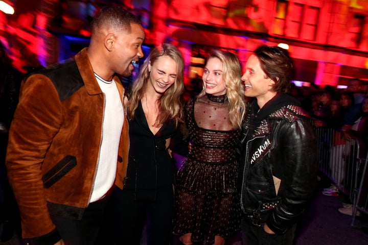 <strong>Will, Cara Delevingne, Margot and Jared have clearly put the parcels behind them</strong>