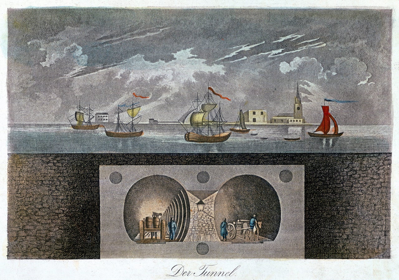 <strong>Trains began to run through the tunnels in 1869</strong>