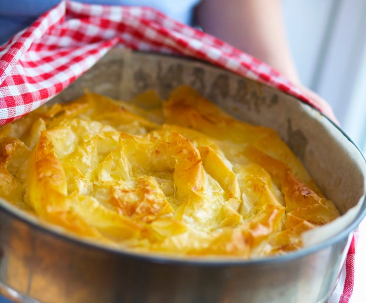 Filo pastry with sheep's cheese filling is known as banitsa.