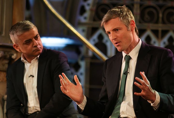 The election is expected to be won by Zac Goldsmith, right, or Sadiq Khan, left
