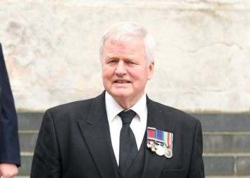 Colonel Stewart pictured decorated with his war medals
