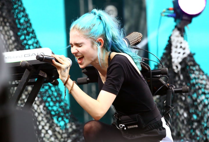 Grimes performs in August 2014 in Philadelphia.