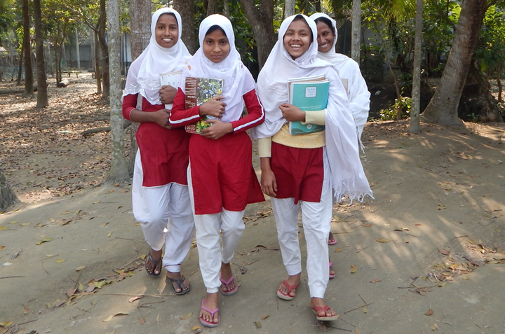 Girls participating in the BALIKA project. 