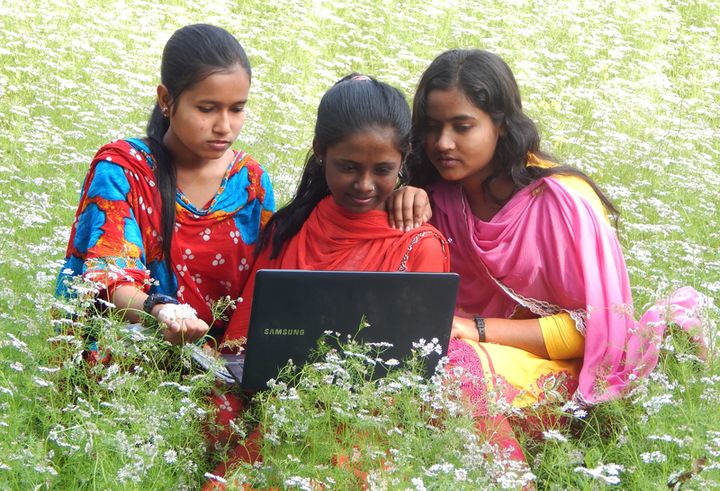 Girls participating in the BALIKA project. 