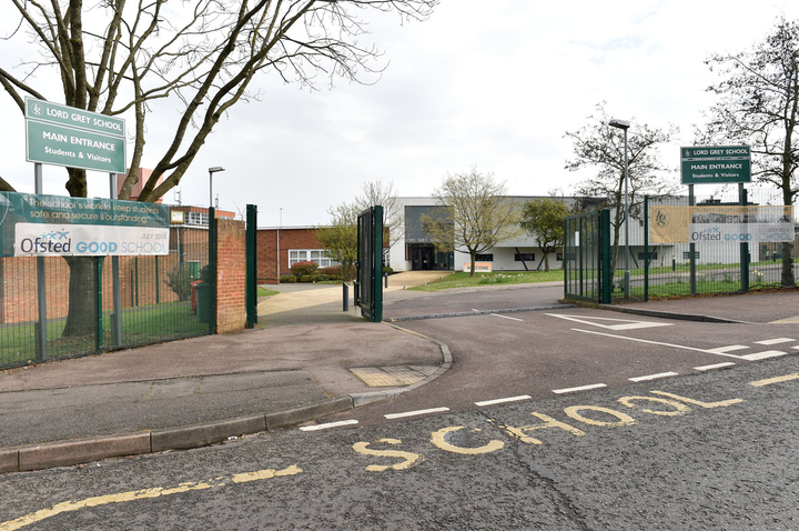 Lord Grey School states students should wear "black, tailored skirts"