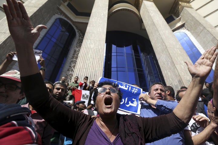 Thousands of Egyptians took to the streets demanding the downfall of the government after President Abdel-Fattah el-Sissi dec