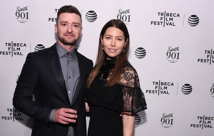 Justin Timberlake and Jessica Biel attend the 2016 Tribeca Film Festival after party for "The Devil And The Deep Blue Sea" on April 14, 2016 in New York City.