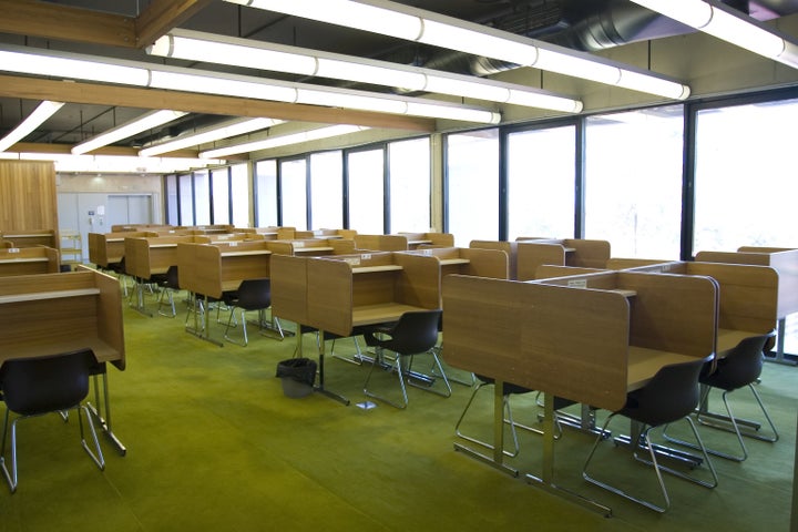 A file photo of a study room at Queensland University of Technology