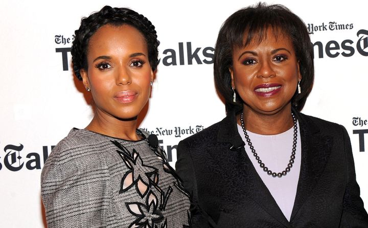 Kerry Washington and Anita Hill attend a panel discussion in New York City this month.