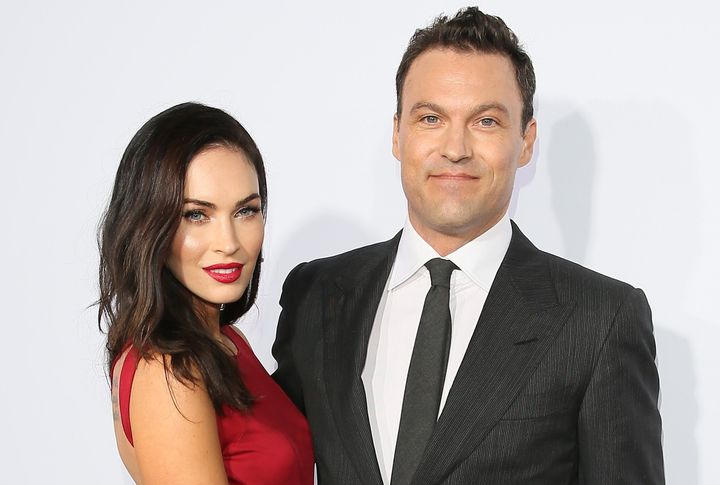 Actors Megan Fox and Brian Austin Green attend Ferrari's 60th Anniversary in the USA Gala at the Wallis Annenberg Center for the Performing Arts in Beverly Hills, California, on Oct. 11, 2014.