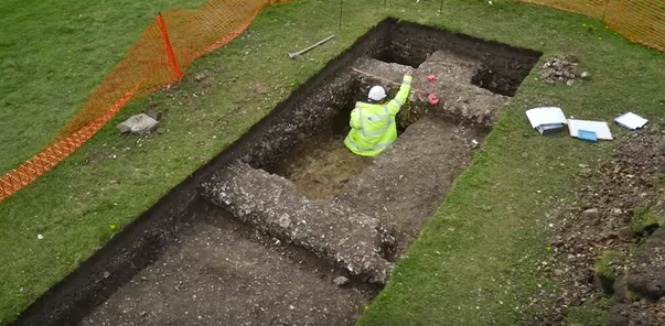 Archaeologists unearthed a host of items from the eight-day dig, including oysters, brooches, a child's coffin and a Roman well.