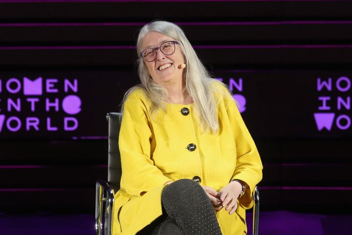 Mary Beard said that "trigger warnings" around topics of discomfort to students are "fundamentally dishonest" (file photo)