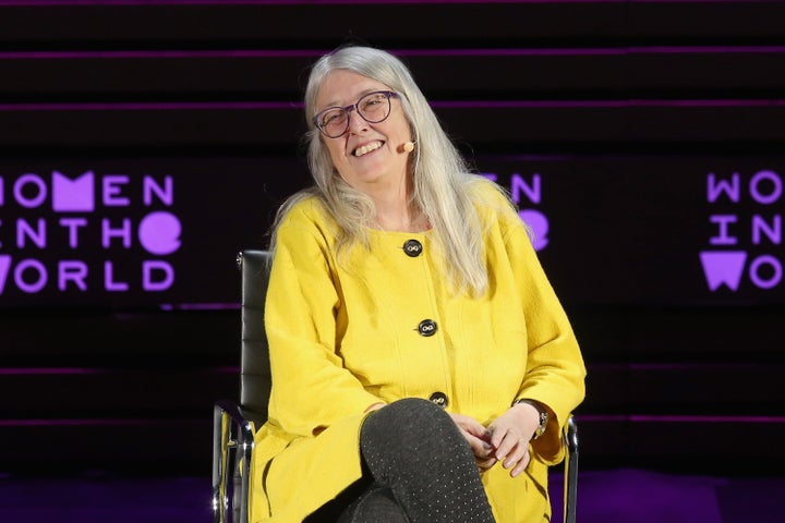 Mary Beard said that "trigger warnings" around topics of discomfort to students are "fundamentally dishonest" (file photo)