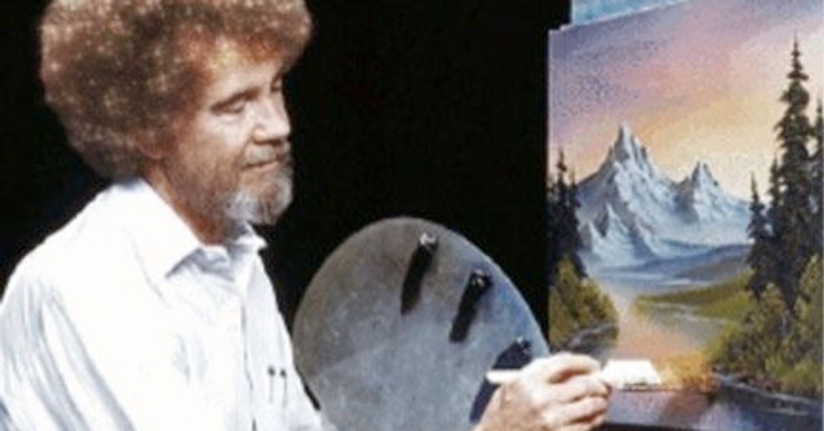 Meet The Woman Painting Her Way Through Bob Ross Entire PBS Show