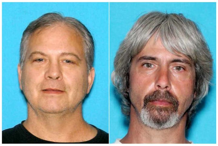 From left: John (L) and Tony Reed are wanted in connection to the presumed murder of a married couple who lived next door to one of them in Washington.