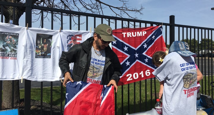 More items sold outside the Trump rally in Buffalo.