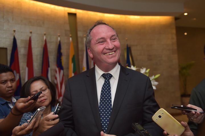Agriculture Minister Barnaby Joyce has mocked the 'atrocious' video.