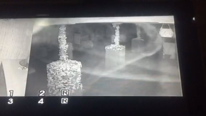 Lee Roberts noticed the mysterious mists as he monitored CCTV of the vigil