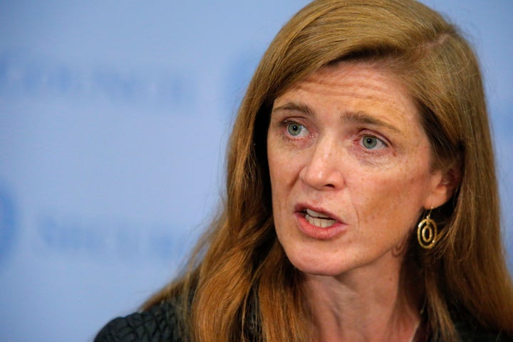 A vehicle in Samantha Power's motorcade hit and killed a young boy in Cameroon on Monday. 