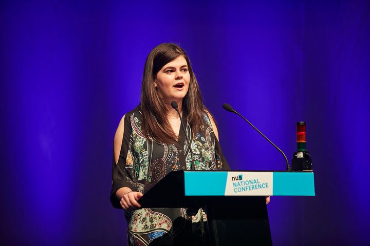 NUS national president Megan Dunn delivered a speech to open the Brighton conference