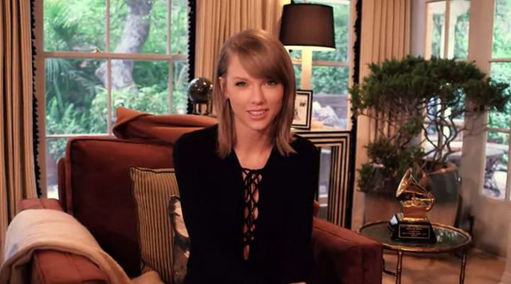 Is that a Grammy we spot in the shot, Taylor?
