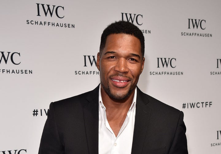 TV personality Michael Strahan attends the 4th Annual IWC Schaffhausen 'For The Love Of Cinema' dinner on April 14, 2016 in New York City.