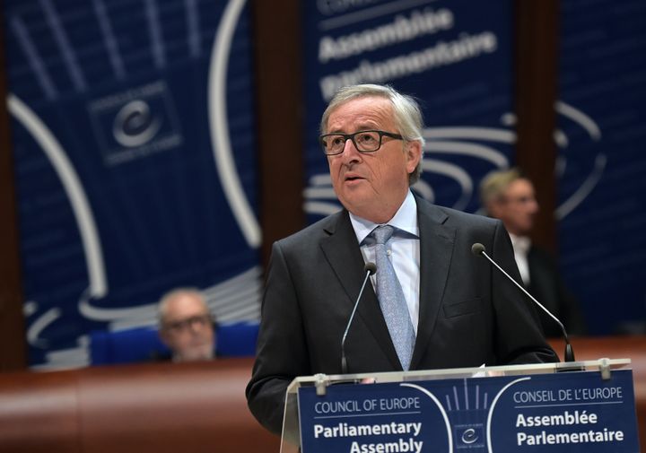 European Commission president Jean-Claude Juncker in Strasbourg