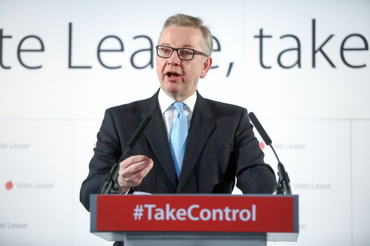 Michael Gove speaking in Westminster