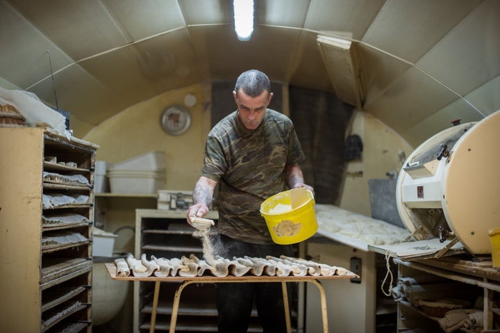 Jerome Aucant in the bakery in March 2016.