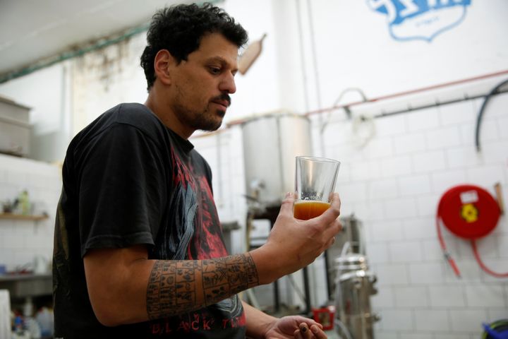 Itai Gutman, owner of Herzl Brewery which produced a craft beer from wheat that Tel Aviv University geneticists identified as the strain used for beer in the Holy Land two millennia ago.