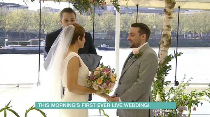 Annie and Gareth married live on 'This Morning'