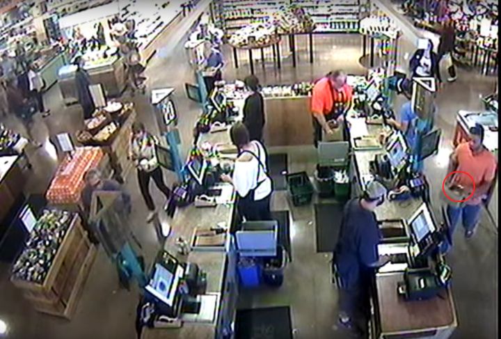 Store surveillance video appears to show Jordan Brown purchasing a cake that had a white label on its lid, not on the side like he later showed in a video.