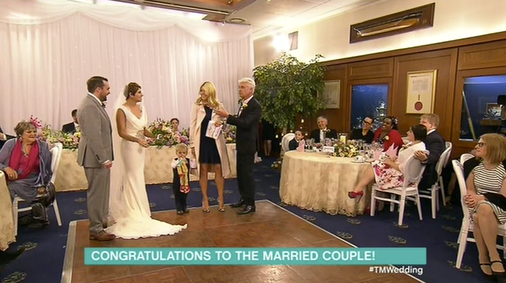 <strong>Holly Willougby and Phillip Schofield surprised them with details of their honeymoon</strong>