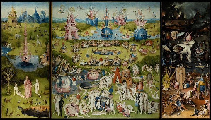 Hieronymus Bosch, "The Garden of Earthly Delights," 1490-1510