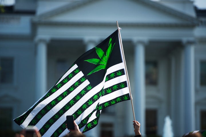 Advocates for marijuana legalization rallied outside the White House on April 2. A marijuana advocacy organization based in D.C. will meet with the administration next week.