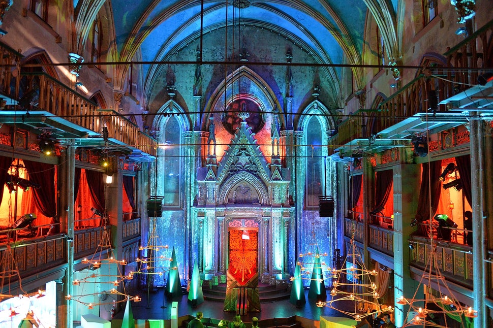 A view of HBO's "Art the Throne" at New York City's Angel Orensanz Foundation.