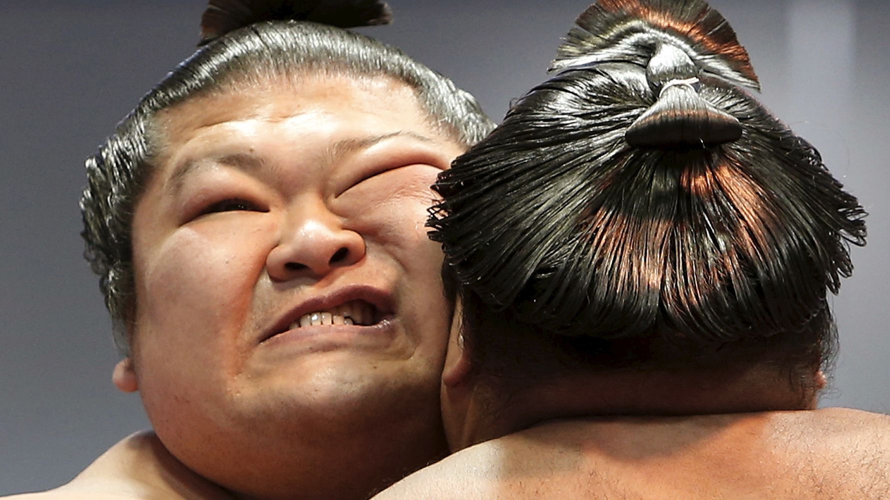 Sumo Wrestlers Face Off In Ceremonial Honozumo Tournament In Tokyo