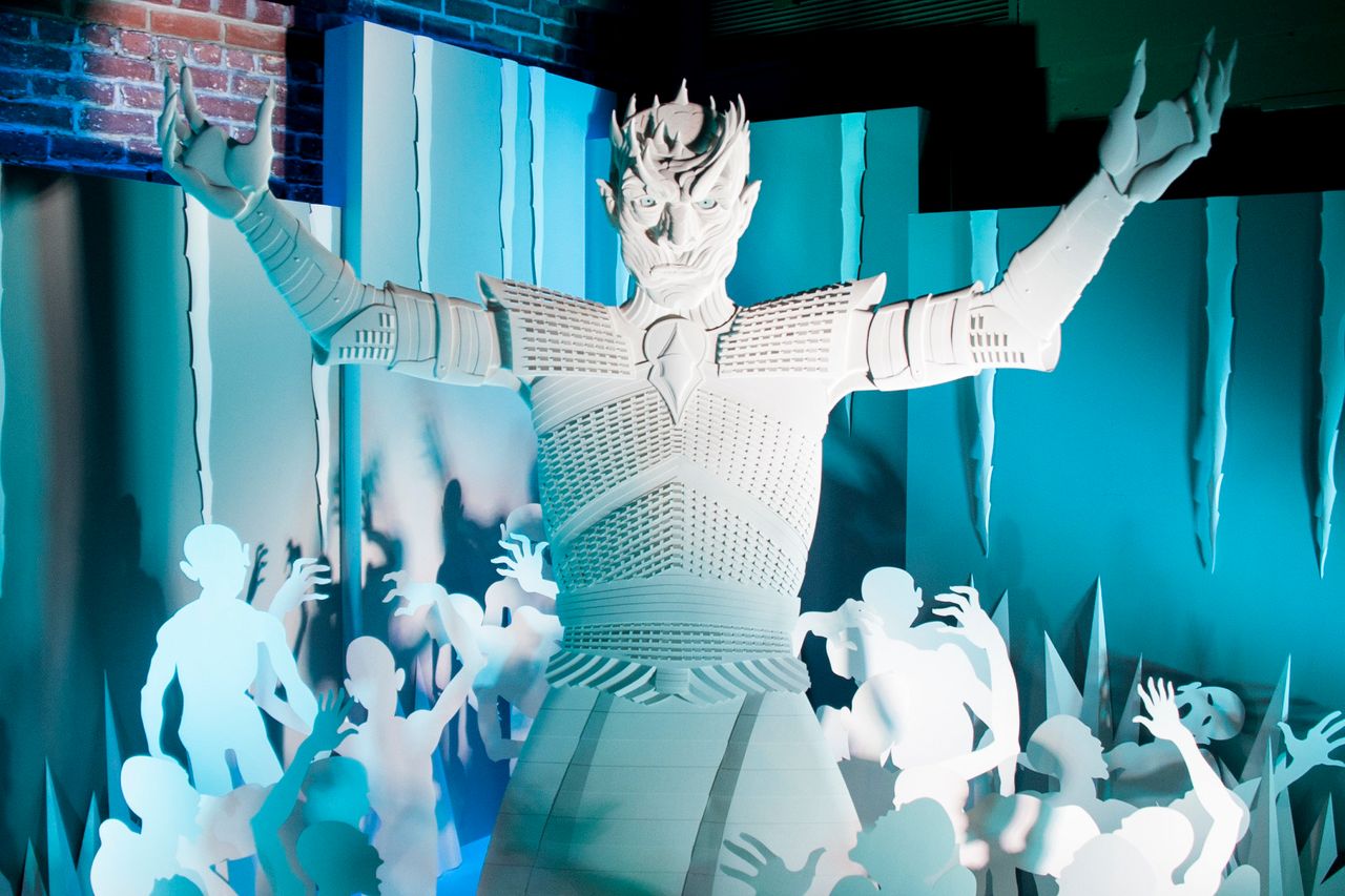 "The Night's King" paper sculpture by Jeff Nishinaka