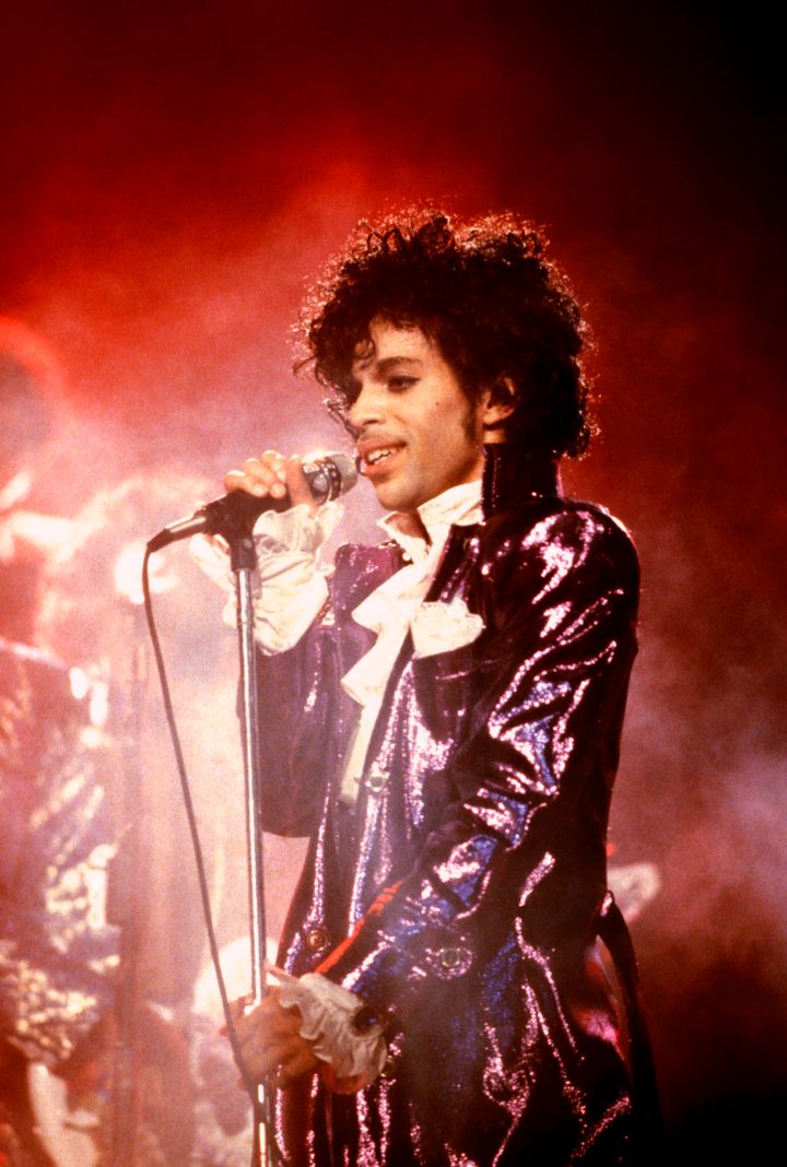 Prince, performing in 1984