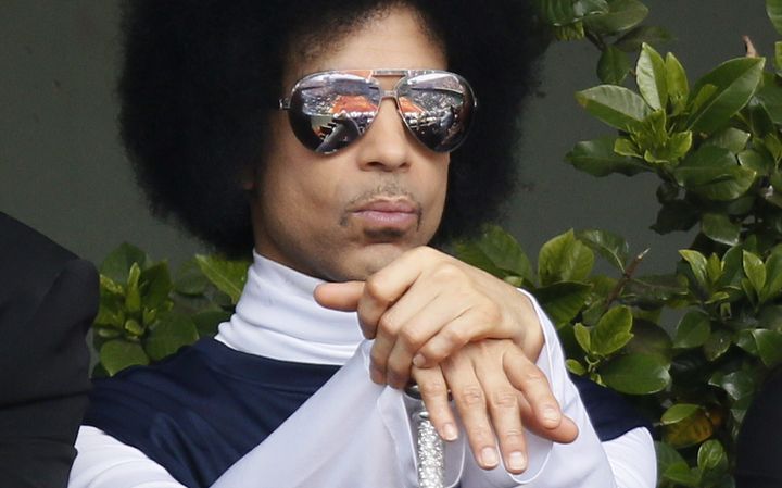 Prince attends the French Open in June 2014.