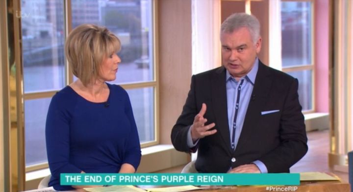 Eamonn Holmes said some controversial comments about Prince