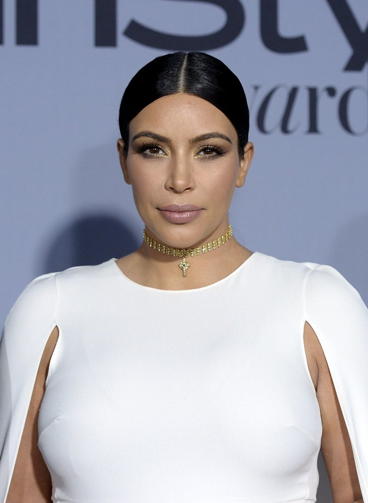 <strong>Kim Kardashian-West poses during the InStyle Awards last year</strong>