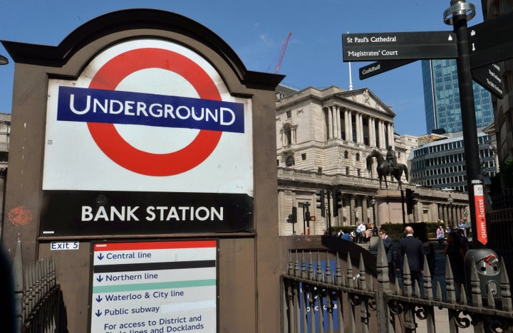 The incident happened at Bank underground station earlier today