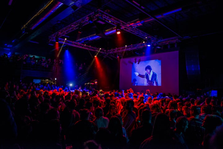 An all-night dance party was held inside First Avenue nightclub