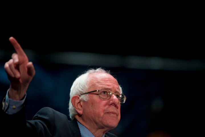 Bernie Sanders campaigned spoke at a town hall in Pennsylvania Thursday ahead of the state's primary next week.