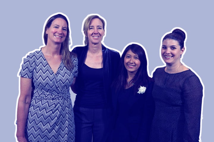 From left to right, Martha Mendoza, Robin McDowell, Esther Htusan and Margie Mason investigated modern-day slavery in the seafood industry.