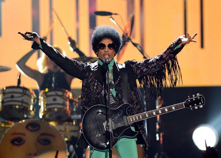Musician Prince performs onstage during the 2013 Billboard Music Awards on May 19, 2013 in Las Vegas.