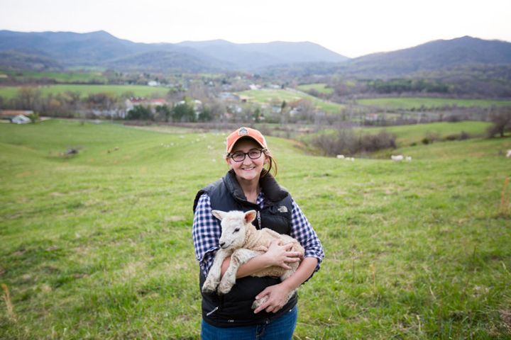 Molly Peterson of Heritage Hollow Farms in Sperryville, Virginia, is part of the next generation of American farmers. It's a generation that appears to be growing -- slowly.