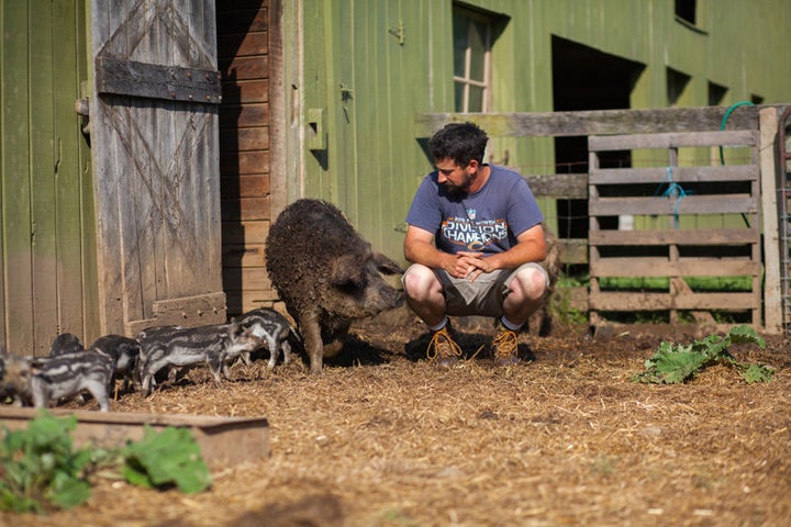 Mike Peterson of Heritage Hollow Farms. He and his wife, Molly, co-founded the farm outside of D.C. in 2013.