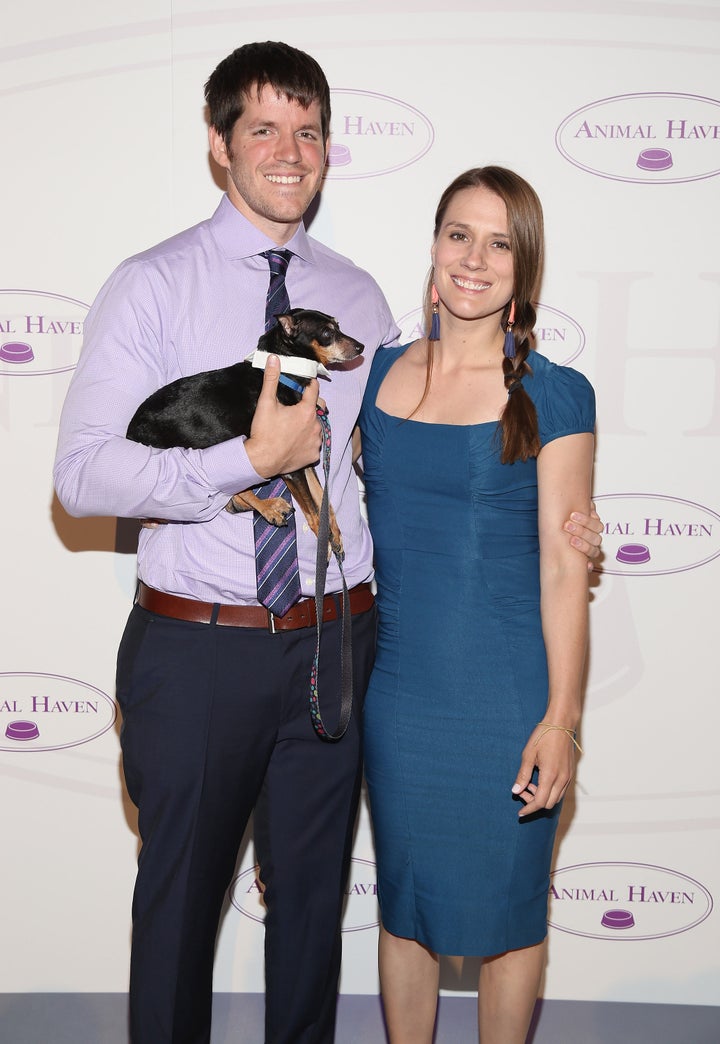 Brandon Stanton and Erin O'Sullivan at Animal Haven: Benefit for the Animals in New York City in 2015. (Susie is not the dog